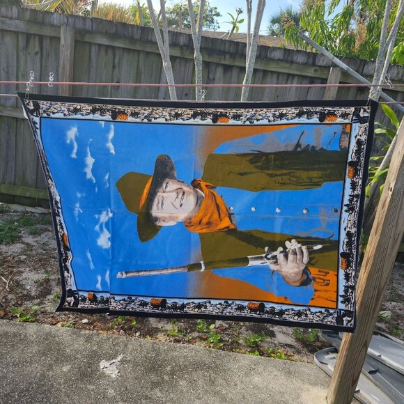 John Wayne Cowboy Western Tapestry Wall Hanging Art 53x35 Inch - Picture 5 of 10